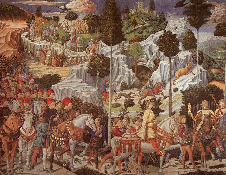 Procession of the Magus Gaspar, Benozzo Gozzoli